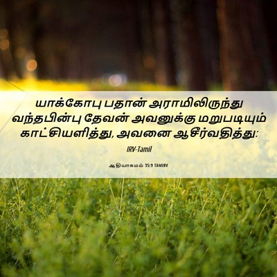 Picture 06 - ஆதியாகமம் 35:9 TAMIRV - யாக்கோபு பதான் - Bible Verse Picture