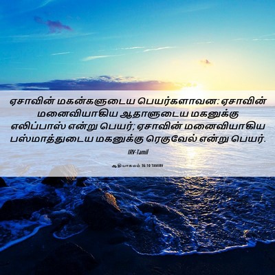 Picture 06 - ஆதியாகமம் 36:10 TAMIRV - ஏசாவின் - Bible Verse Picture
