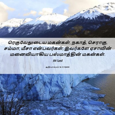 Picture 06 - ஆதியாகமம் 36:13 TAMIRV - ரெகுவேலுடைய - Bible Verse Picture