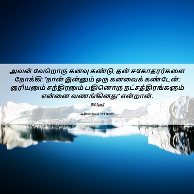 Picture 06 - ஆதியாகமம் 37:9 TAMIRV - அவன் வேறொரு கனவு - Bible Verse Picture