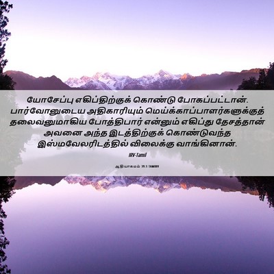 Picture 06 - ஆதியாகமம் 39:1 TAMIRV - யோசேப்பு - Bible Verse Picture