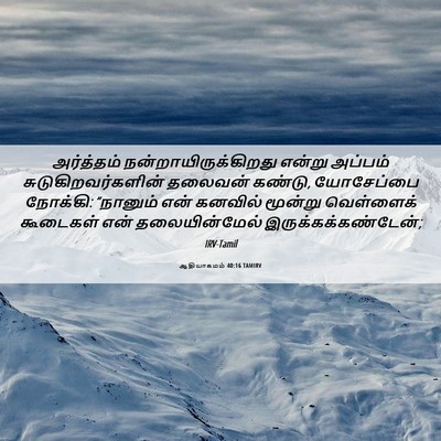 Picture 06 - ஆதியாகமம் 40:16 TAMIRV - அர்த்தம் - Bible Verse Picture