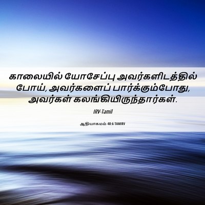 Picture 06 - ஆதியாகமம் 40:6 TAMIRV - காலையில் யோசேப்பு - Bible Verse Picture