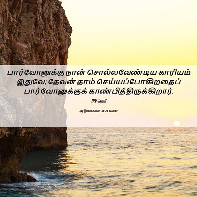Picture 06 - ஆதியாகமம் 41:28 TAMIRV - பார்வோனுக்கு நான் - Bible Verse Picture