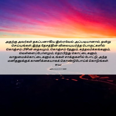 Picture 06 - ஆதியாகமம் 43:11 TAMIRV - அதற்கு அவர்கள் - Bible Verse Picture