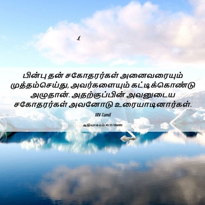 Picture 06 - ஆதியாகமம் 45:15 TAMIRV - பின்பு தன் - Bible Verse Picture