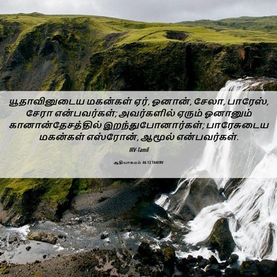 Picture 06 - ஆதியாகமம் 46:12 TAMIRV - யூதாவினுடைய - Bible Verse Picture