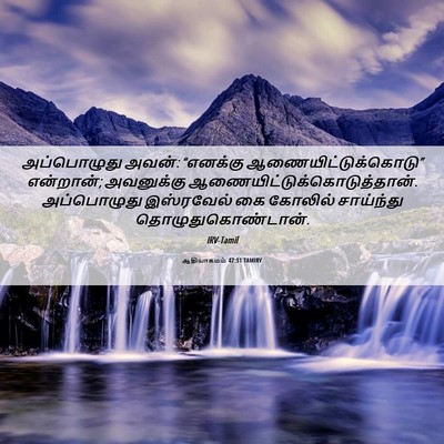Picture 06 - ஆதியாகமம் 47:31 TAMIRV - அப்பொழுது அவன்: - Bible Verse Picture