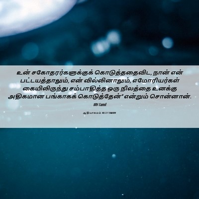 Picture 06 - ஆதியாகமம் 48:22 TAMIRV - உன் - Bible Verse Picture