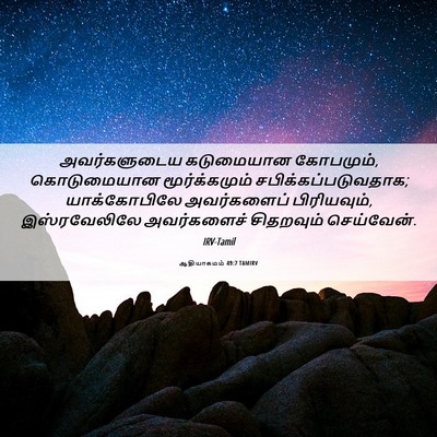 Picture 06 - ஆதியாகமம் 49:7 TAMIRV - அவர்களுடைய - Bible Verse Picture