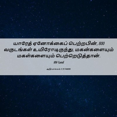 Picture 06 - ஆதியாகமம் 5:19 TAMIRV - யாரேத் ஏனோக்கைப் - Bible Verse Picture