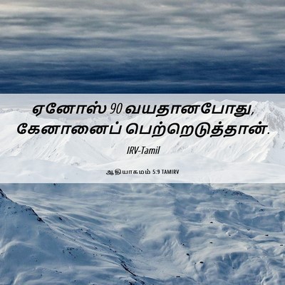 Picture 06 - ஆதியாகமம் 5:9 TAMIRV - ஏனோஸ் 90 வயதானபோது, - Bible Verse Picture