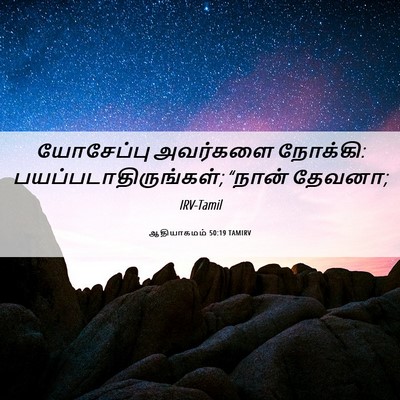 Picture 06 - ஆதியாகமம் 50:19 TAMIRV - யோசேப்பு அவர்களை - Bible Verse Picture