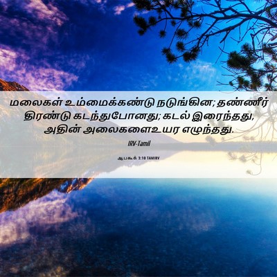 Picture 06 - ஆபகூக் 3:10 TAMIRV - மலைகள் - Bible Verse Picture