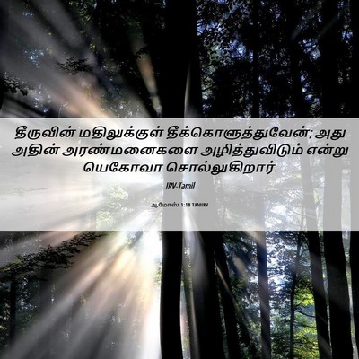 Picture 06 - ஆமோஸ் 1:10 TAMIRV - தீருவின் - Bible Verse Picture