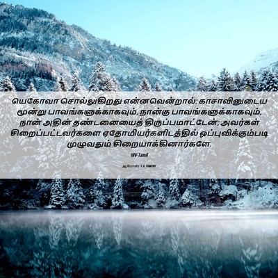 Picture 06 - ஆமோஸ் 1:6 TAMIRV - யெகோவா - Bible Verse Picture