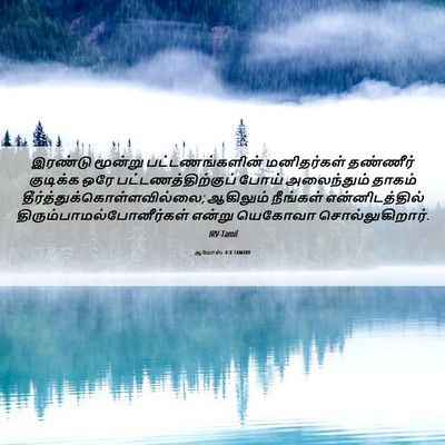 Picture 06 - ஆமோஸ் 4:8 TAMIRV - இரண்டு மூன்று - Bible Verse Picture