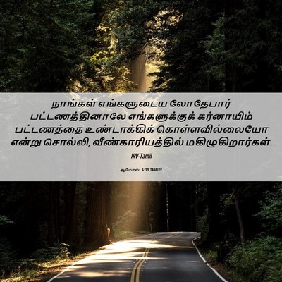 Picture 06 - ஆமோஸ் 6:13 TAMIRV - நாங்கள் எங்களுடைய - Bible Verse Picture