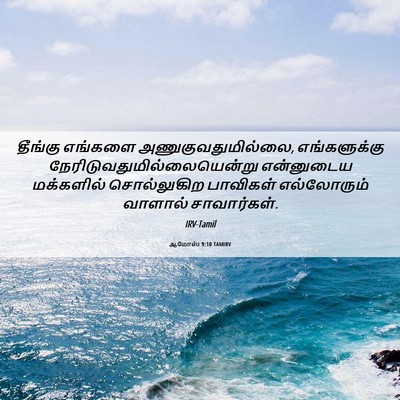 Picture 06 - ஆமோஸ் 9:10 TAMIRV - தீங்கு எங்களை - Bible Verse Picture