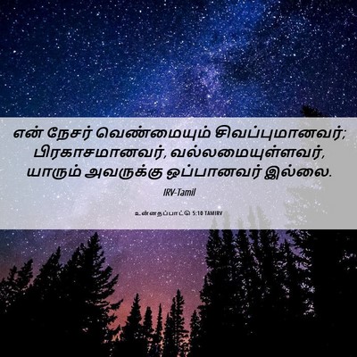 Picture 06 - உன்னதப்பாட்டு 5:10 TAMIRV - என் நேசர் - Bible Verse Picture