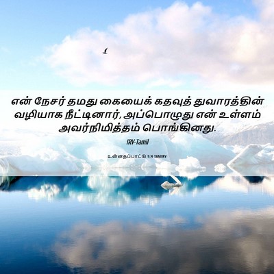 Picture 06 - உன்னதப்பாட்டு 5:4 TAMIRV - என் நேசர் தமது - Bible Verse Picture