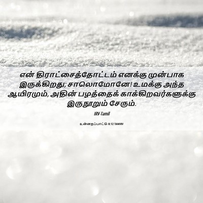 Picture 06 - உன்னதப்பாட்டு 8:12 TAMIRV - என் - Bible Verse Picture