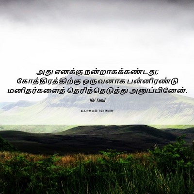 Picture 06 - உபாகமம் 1:23 TAMIRV - அது எனக்கு - Bible Verse Picture