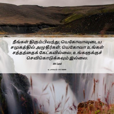 Picture 06 - உபாகமம் 1:45 TAMIRV - நீங்கள் - Bible Verse Picture