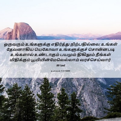 Picture 06 - உபாகமம் 11:25 TAMIRV - ஒருவரும் - Bible Verse Picture