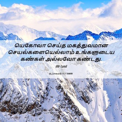 Picture 06 - உபாகமம் 11:7 TAMIRV - யெகோவா செய்த - Bible Verse Picture