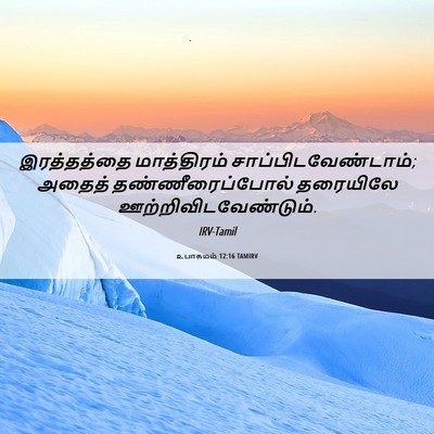 Picture 06 - உபாகமம் 12:16 TAMIRV - இரத்தத்தை - Bible Verse Picture