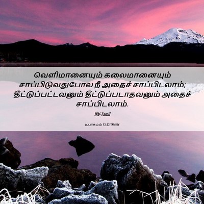 Picture 06 - உபாகமம் 12:22 TAMIRV - வெளிமானையும் - Bible Verse Picture