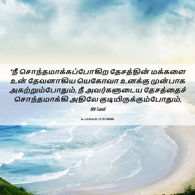 Picture 06 - உபாகமம் 12:29 TAMIRV - “நீ - Bible Verse Picture