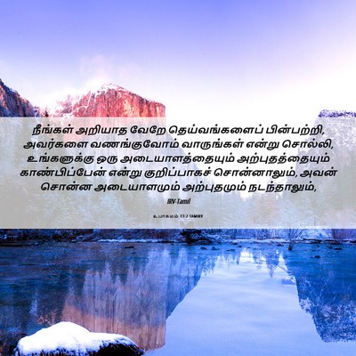 Picture 06 - உபாகமம் 13:2 TAMIRV - நீங்கள் அறியாத - Bible Verse Picture