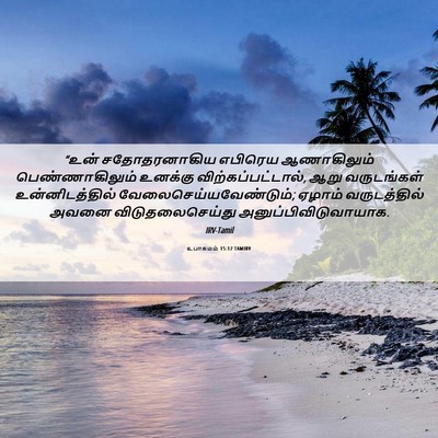 Picture 06 - உபாகமம் 15:12 TAMIRV - “உன் சதோதரனாகிய - Bible Verse Picture