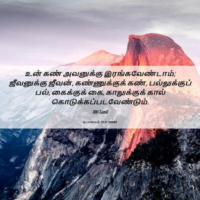 Picture 06 - உபாகமம் 19:21 TAMIRV - உன் கண் அவனுக்கு - Bible Verse Picture
