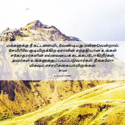 Picture 06 - உபாகமம் 2:4 TAMIRV - மக்களுக்கு நீ - Bible Verse Picture