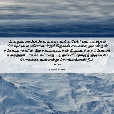 Picture 06 - உபாகமம் 20:8 TAMIRV - பின்னும் - Bible Verse Picture