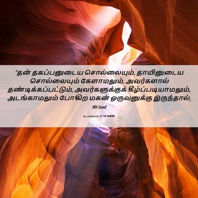 Picture 06 - உபாகமம் 21:18 TAMIRV - “தன் தகப்பனுடைய - Bible Verse Picture