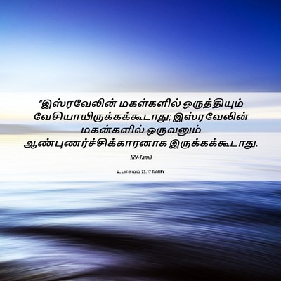 Picture 06 - உபாகமம் 23:17 TAMIRV - “இஸ்ரவேலின் - Bible Verse Picture