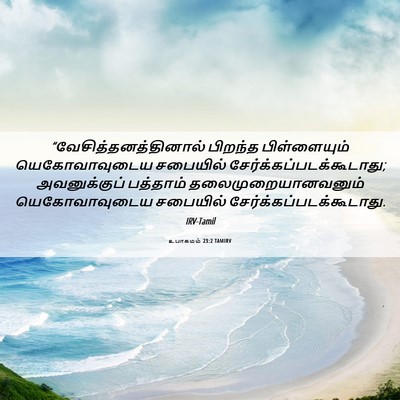 Picture 06 - உபாகமம் 23:2 TAMIRV -  - Bible Verse Picture