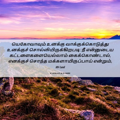 Picture 06 - உபாகமம் 26:18 TAMIRV - யெகோவாவும் உனக்கு - Bible Verse Picture