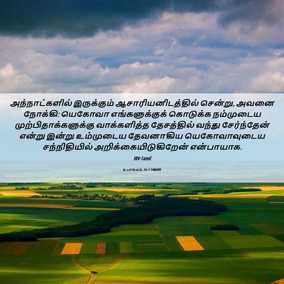 Picture 06 - உபாகமம் 26:3 TAMIRV - அந்நாட்களில் - Bible Verse Picture