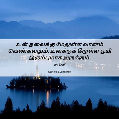 Picture 06 - உபாகமம் 28:23 TAMIRV - உன் தலைக்கு - Bible Verse Picture