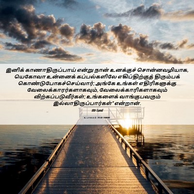 Picture 06 - உபாகமம் 28:68 TAMIRV - இனிக் - Bible Verse Picture