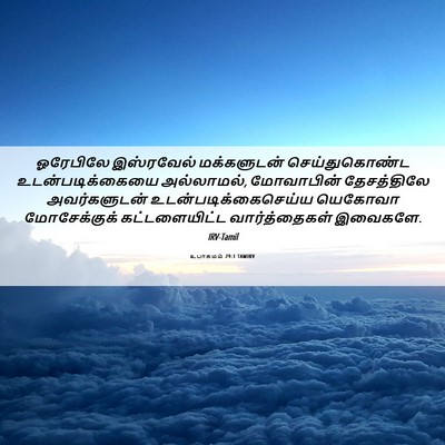 Picture 06 - உபாகமம் 29:1 TAMIRV - ஓரேபிலே இஸ்ரவேல் - Bible Verse Picture