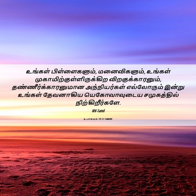 Picture 06 - உபாகமம் 29:13 TAMIRV - உங்கள் - Bible Verse Picture