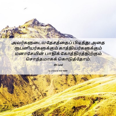 Picture 06 - உபாகமம் 29:8 TAMIRV - அவர்களுடைய - Bible Verse Picture