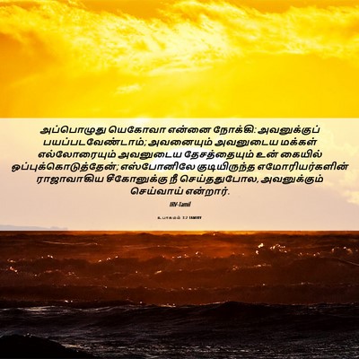 Picture 06 - உபாகமம் 3:2 TAMIRV - அப்பொழுது யெகோவா - Bible Verse Picture
