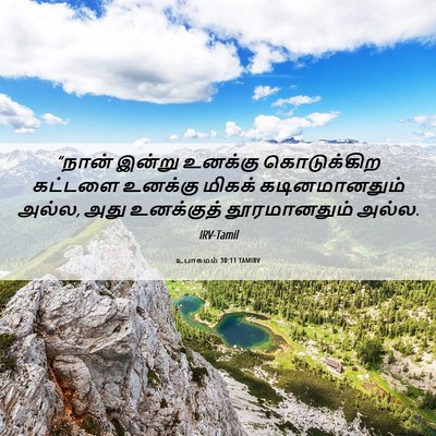 Picture 06 - உபாகமம் 30:11 TAMIRV - “நான் இன்று - Bible Verse Picture